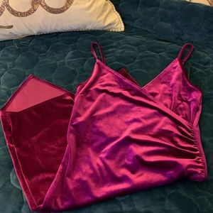 Velvet Strap Dress